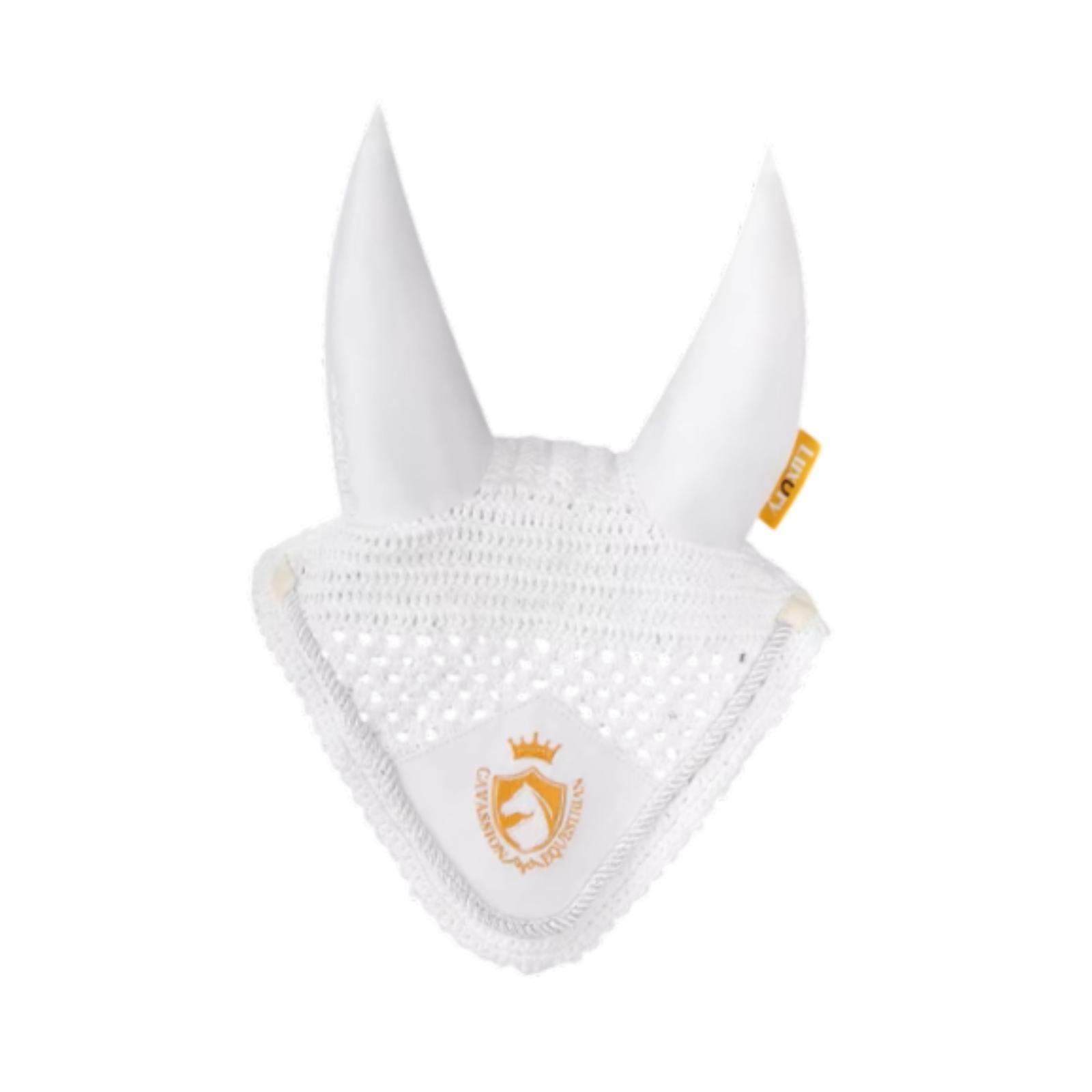Gorro Con Orejas Para Caballo, Protección Contra Moscas, Práctico Y Suave Equipo Ecuestre, Máscara Para Moscas, Color Blanco