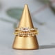 thumbnail image 2 of Gorgeous 14K Gold Plated Zircon Finger Rings - Perfect for Women's Anniversaries & Weddings!, 2 of 4