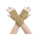 thumbnail image 1 of INSPIRE CHIC Guantes de punto elásticos para mujer, encaje en la muñeca, calentadores de brazo, agujero para el pulgar, media dedo, mangas lindas para Navidad, cortaviento, marrón, 1 of 6