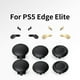 thumbnail image 2 of Kit de tapas metálicas para joysticks y botones traseros compatibles con el mando Edge de PS5 - Cubierta de seta para palanca de pulgar, palanca basculante 3D-Negro Morado, 2 of 6