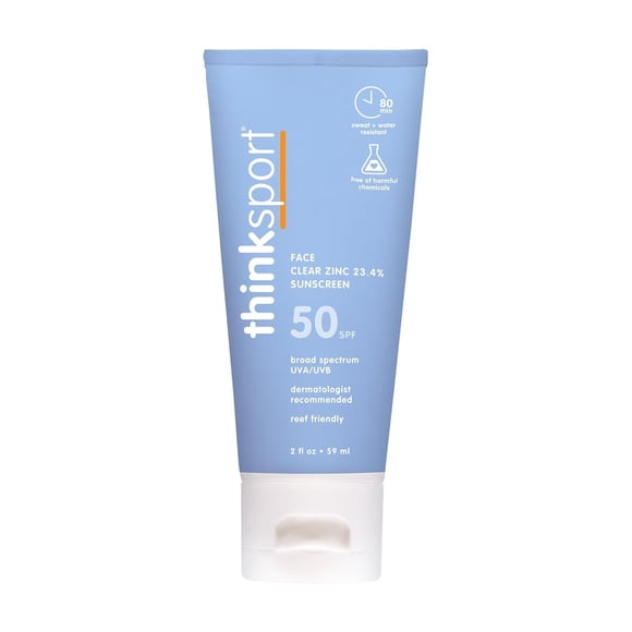 Protector solar MINERAL THINKSPORT SPF 50 60 ml resistente al agua
