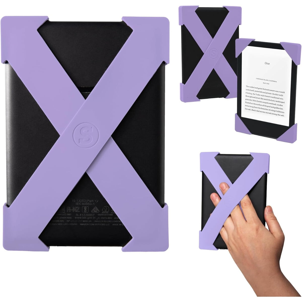 Soporte Strapsicle Kindle Paperwhite 6.87 Silicona Lila