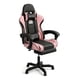 thumbnail image 1 of Silla Gamer Hell Castle Reclinable Con Cojin Lumbar Rosa Negro Cuero Sintético, 1 of 7