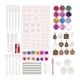 thumbnail image 3 of Kit de herramientas para joyería de resina de silicona, 107 piezas, accesorios de bricolaje para hacer joyas, decoración de flores con destellos, 3 of 5