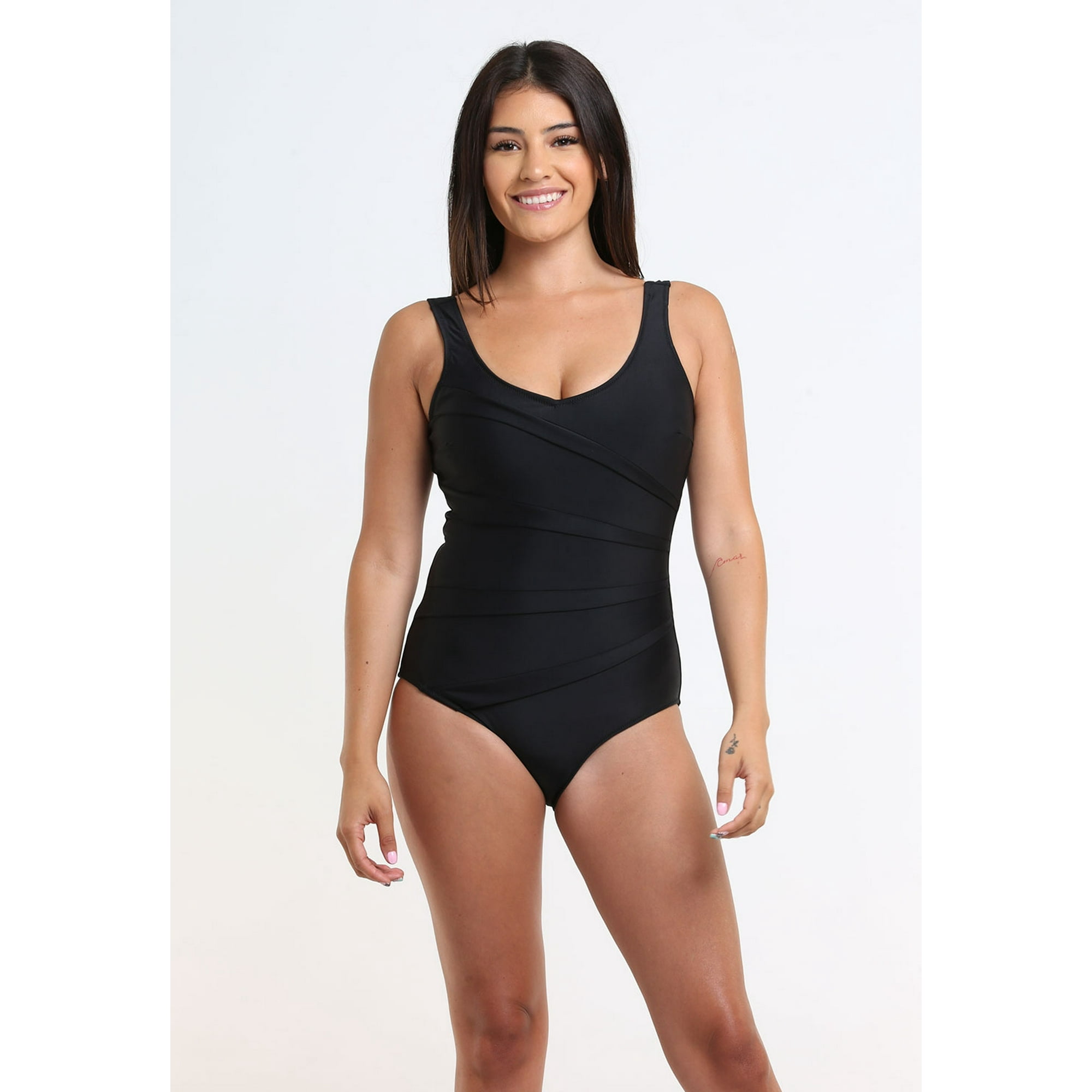Samia - Traje De Baño Modelador Negro Xxl