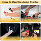 thumbnail image 5 of Nuevo Cargador de Arrancador de Auto para Dewalt Batería Li-ion de 20V 11AWG Cable de Refuerzo de Batería para Arrancador de Auto de 13.5V, 5 of 7