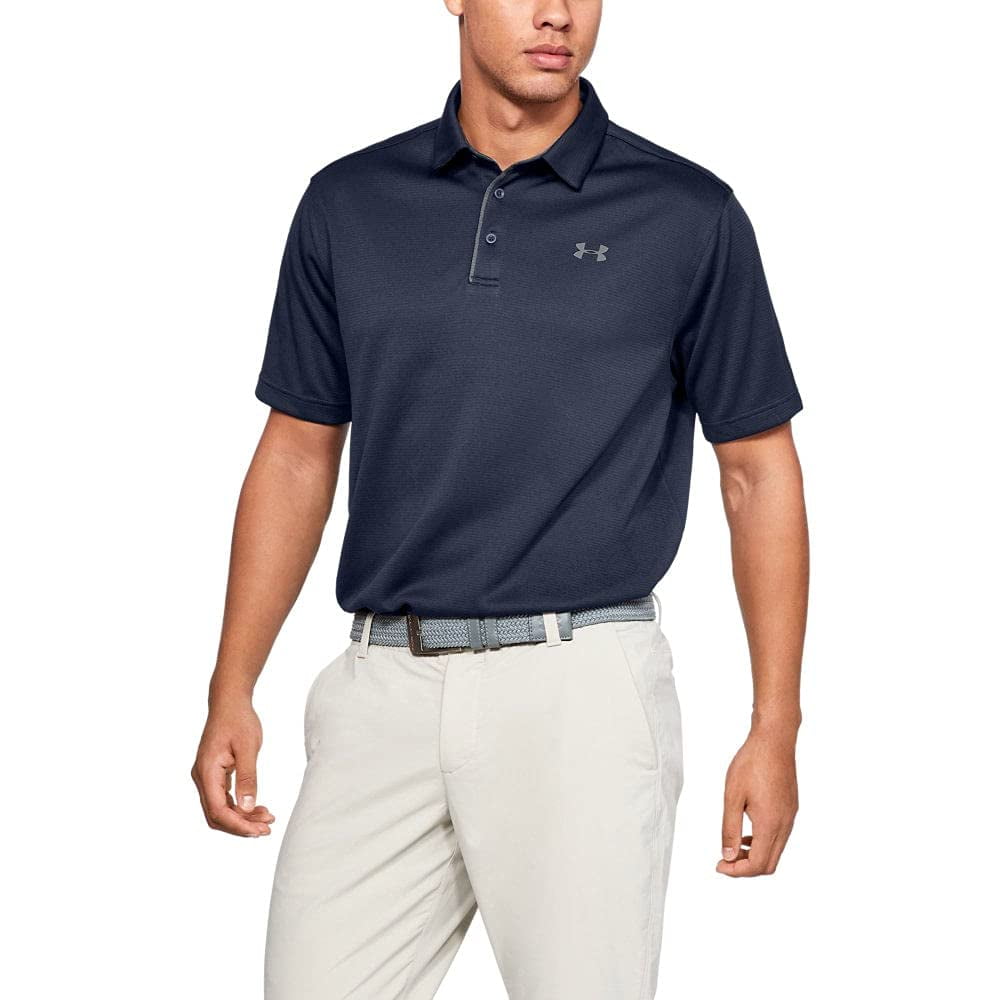 Polo Under Armour Tech Golf Para Hombre, Talla S, Color Azul Oscuro