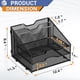 thumbnail image 2 of Organizador de archivos para escritorio Gawerk de malla con 3 bandejas y 2 compartimentos verticales, 2 of 7