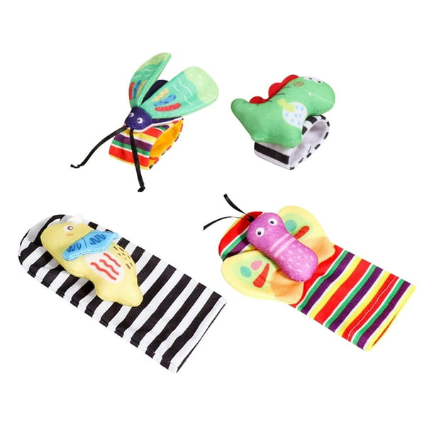 Calcetines Con Sonajero Para Muñeca Y Pie Para Bebé, Sonajeros De Muñeca De Animales Bonitos Para Regalos De Bebés Recién Nacidos