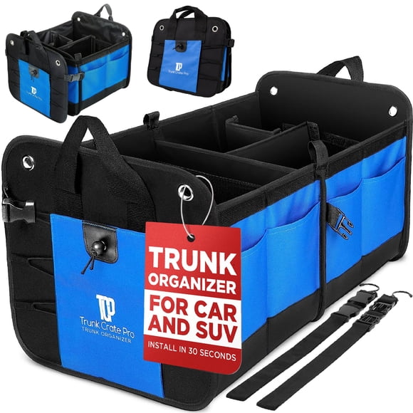Organizador de baúl para auto TRUNKCRATEPRO grande y plegable