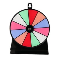Magideal - Ruleta De De Color Editable Con Base De Soporte Juego De Bebida De Acrílico Para Adultos Rueda De La Fortuna Para Tiendas Tiendas Pub