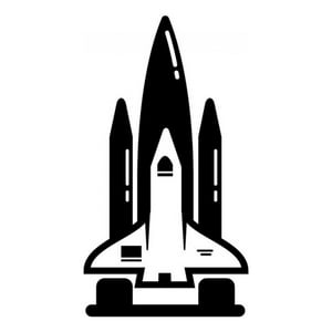 Rienda Libre Graphics - Decomural Space Rocket Spaceship Ws-15710
