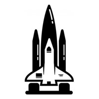 Rienda Libre Graphics - Decomural Space Rocket Spaceship Ws-15710