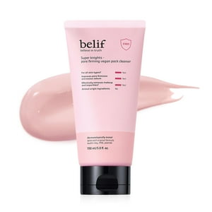 Limpiador Facial Vegano Belif Refinador De Poros 150Ml Super Knights Blanco