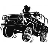 Rienda Libre Graphics - Decomural Jeep Vehicle Transport Ws-17929