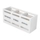 thumbnail image 2 of Soporte Para Utensilios De Cocina, Caja Organizadora De Cubiertos Resistente De 3 Rejillas Para Fiestas, Hogar Y Exteriores, Color Blanco, 2 of 5