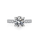 thumbnail image 3 of Anillos de Compromiso Moissanite Redondos con Halo Oculto para Mujer 3 Quilates Color D Claridad VVS1 Anillo Moissanite 925 Plata de Ley con Baño de Oro de 18K Anillos de Promesa y Boda, 3 of 7