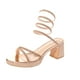 thumbnail image 1 of Sandalia Taco Champagne Vía Franca, 1 of 5