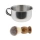 thumbnail image 2 of 2 Piezas Hombres Barbero Barba Aseo Bigote Afeitado Cepillo Taza Taza Taza Conjunto, 2 of 5