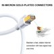 thumbnail image 4 of Cable Ethernet Yauhody CAT 8 de 10 pies, 40 Gbps, 2000 MHz, SFTP, blanco, 4 of 7