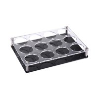 Magideal - Estante Para Copas De Vino, Taza De Café, Estante Para Tazas De Agua, Organizador De Exhibición Independiente Para Barware, Soporte Para Tazas De Cóct , Cerveza Cerveza Negra De 12 Hoyos