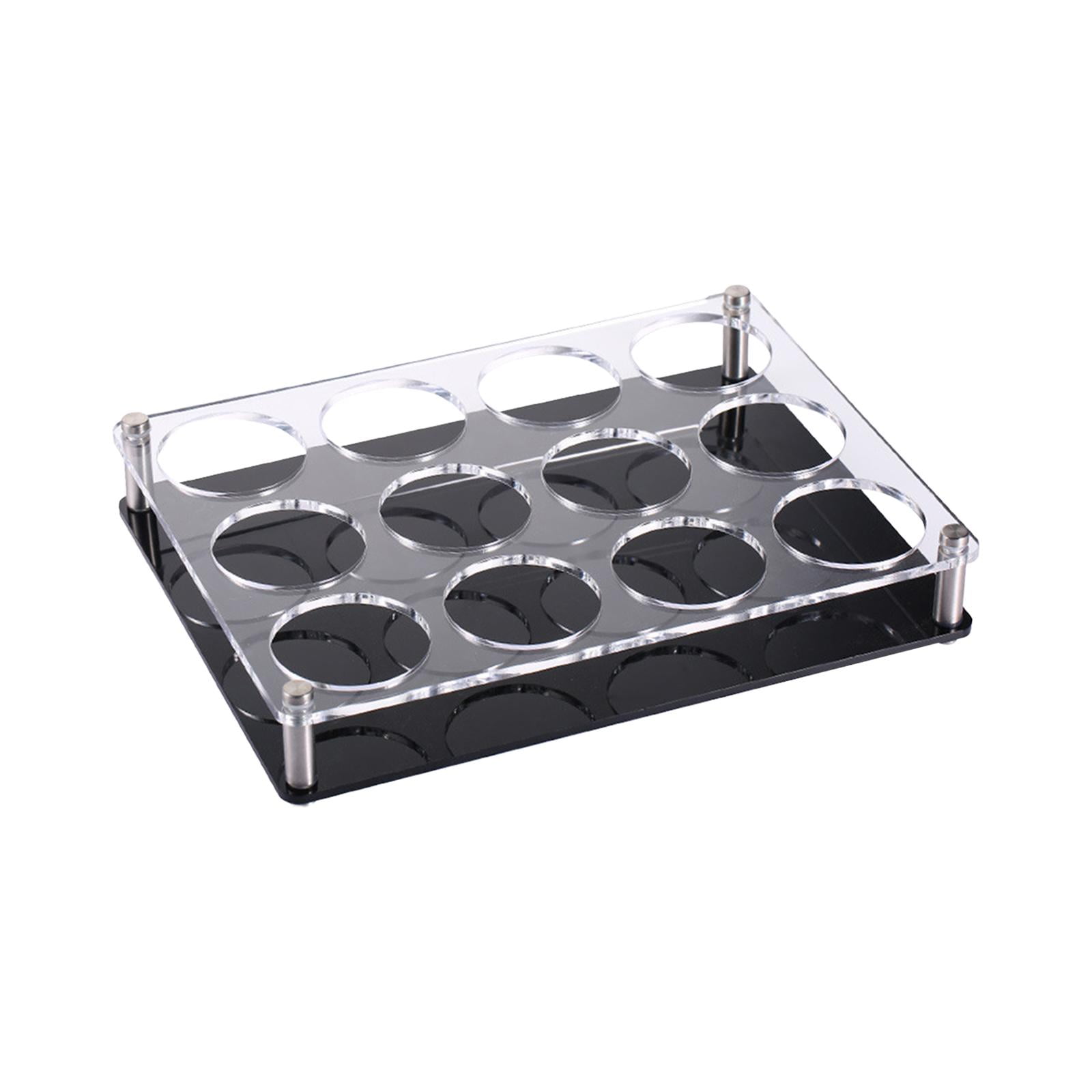 Magideal - Estante Para Copas De Vino, Taza De Café, Estante Para Tazas De Agua, Organizador De Exhibición Independiente Para Barware, Soporte Para Tazas De Cóct , Cerveza Cerveza Negra De 12 Hoyos