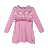 Pillin - Vestido Bebé Niña Manga Larga Tejido Rosado Oscuro