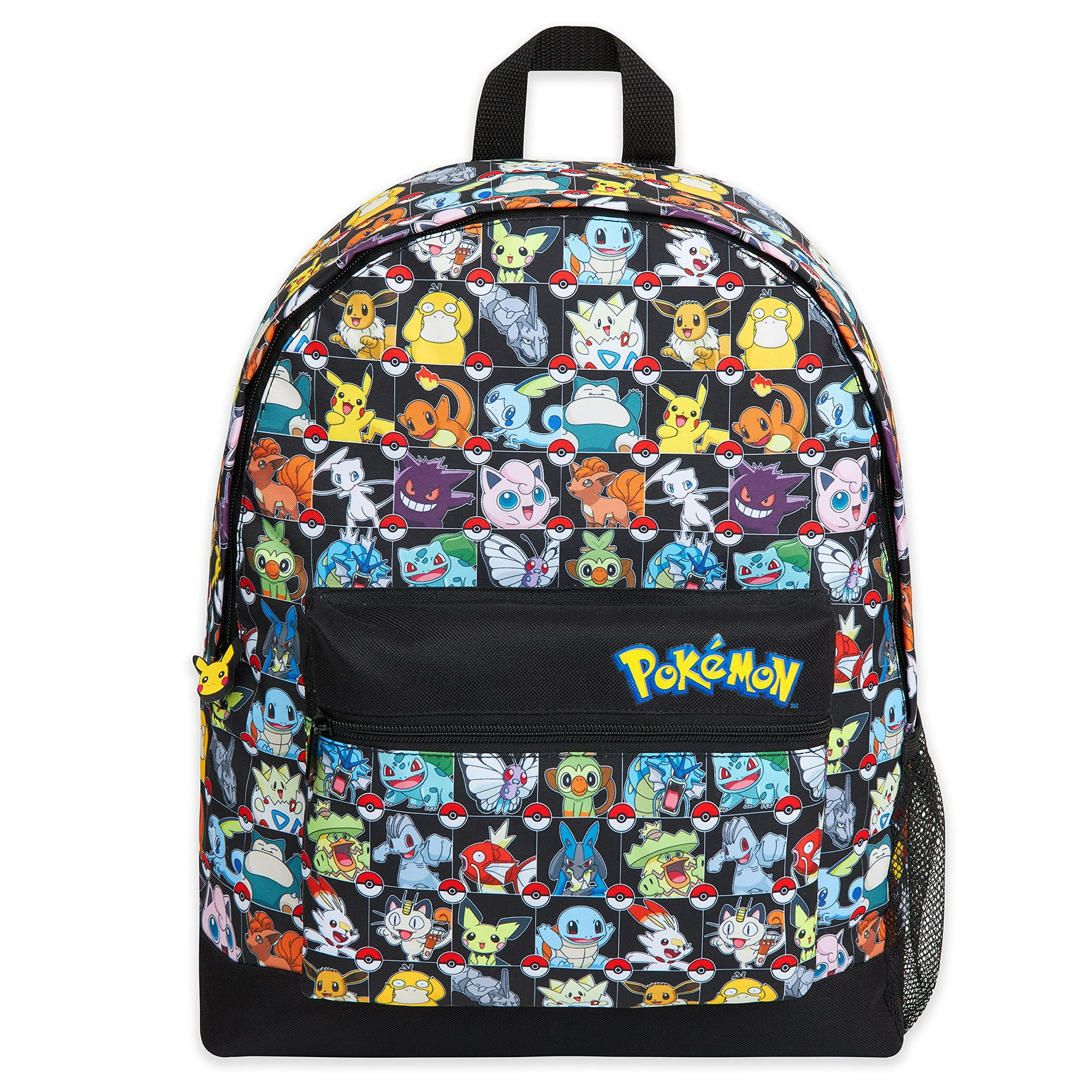 Mochila Escolar Pokémon Para Niños Pikachu Eevee Pokeball