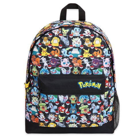Mochila Escolar Pokémon Para Niños Pikachu Eevee Pokeball