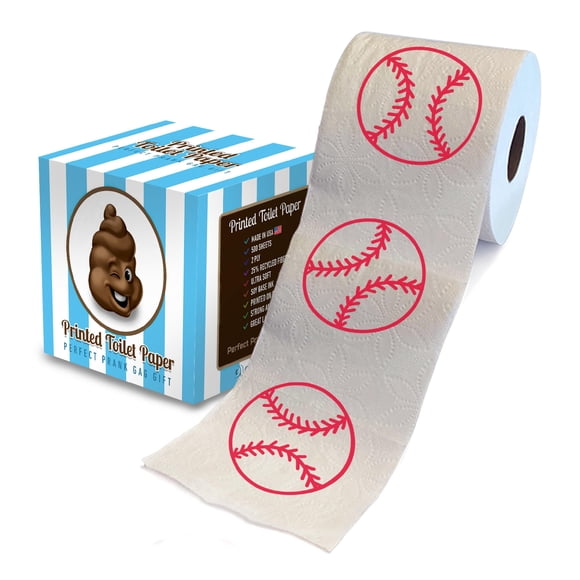 Papel Higiénico Impreso TP Béisbol 500 Hojas 2 Capas