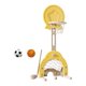 thumbnail image 1 of Juego De Aro De Baloncesto 3 En 1, Juguetes Deportivos Para Interiores Y Exteriores, Para Carnaval En El Patio, Amarillo, 1 of 5
