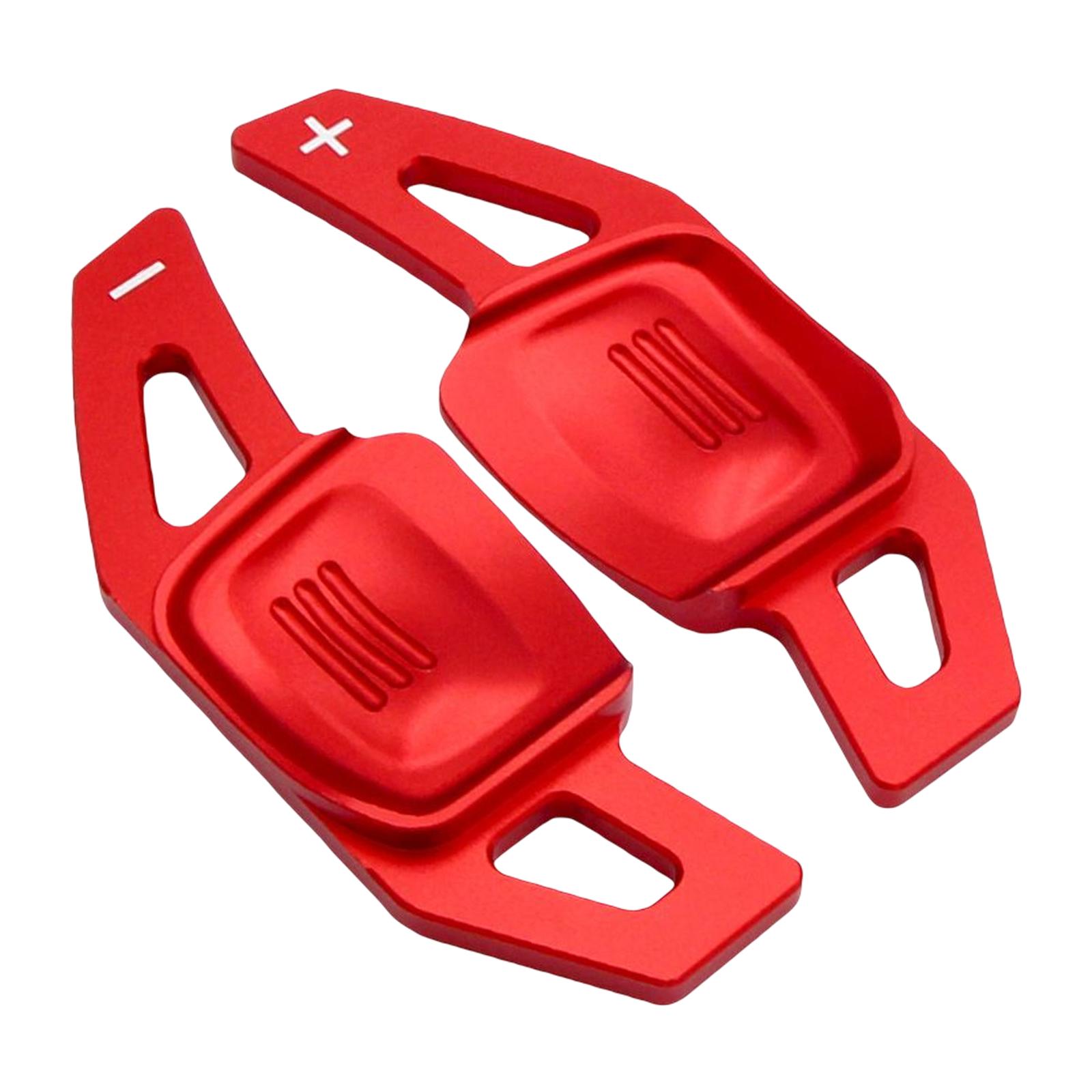 Ioensy - 2 Paletas De Cambio De Volante De Coche Para Vw Tiguan Desde 2019 Touran L Rojo