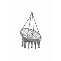 Genérico - Silla Colgante Muna Tejida Gris Tipo Columpio Decorativa