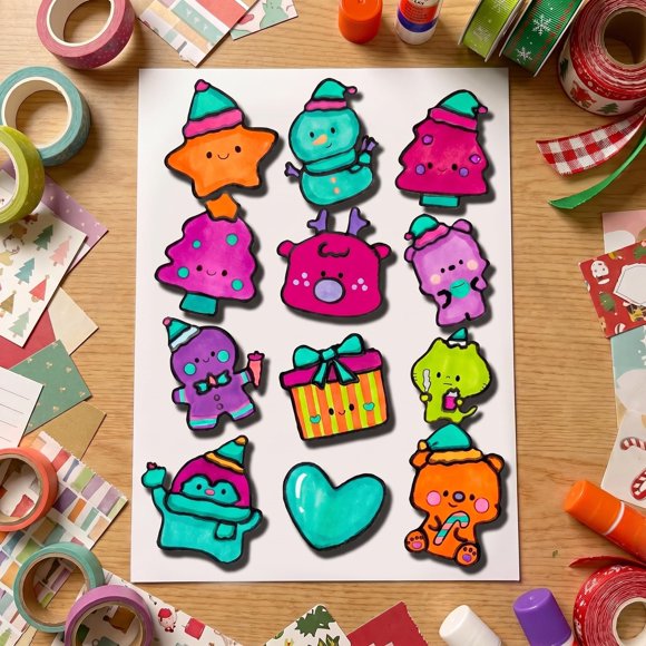 Troqueles Trdxxx de Elementos Navideños para Scrapbooking