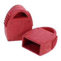 Magideal - 2 Protectores Superiores Para Escaleras Extensibles, Accesorios Fáciles De Instalar, Protectores De Goma Para Escaleras En Oficinas, Sótanos Y Gimnasi