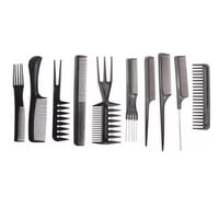 Citohome - Peines Para Cabello Peluquería - Barbería 10 Variedades Color Negro