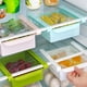 thumbnail image 2 of 1pc Fridge Drawer Organizer, Retractable Drawer Refrigerator Storage Box, Unique Design Pull Out Bins, Fridge Shelf Holder Storage Box, 2 of 4