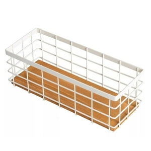 Wakeshome - Canasto Organizador Del Hogar Metalico Cesta Para Cocina