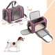 thumbnail image 2 of Transportín para mascotas Mr. Pen, rosa, con lados blandos para viajes de perros y gatos, 2 of 9