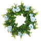 thumbnail image 1 of Guirnalda De Puerta Viva De 45 Cm Guirnalda De Navidad Hojas Verdes Margarita Azul, 1 of 5