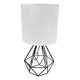 thumbnail image 1 of Lampara De Velador Lampara De Mesa Diseño Metal Geometrico gris, 1 of 2