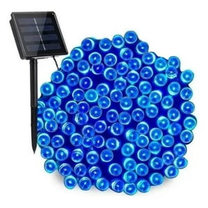 Shop E-Home - Luces Led Solar Navidad Guirnalda 10M 100 Led Luz Azul