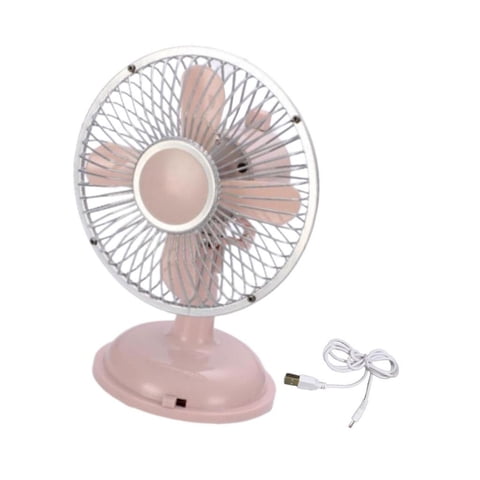 Bothyi - Mini Ventilador De Escritorio Usb Recargable Senderismo Hogar Escritorio Coche Ventilador Portátil Personal Rosa Claro