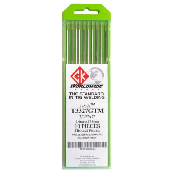 Electrodo Ck T3327gtm Layzr Tungsteno 3 32 X 175 Mm Paquete De 10