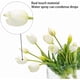 thumbnail image 3 of Ramo de tulipanes artificiales DUYONE Real Touch de látex, 15 unidades, color blanco, 3 of 6