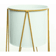 thumbnail image 2 of Porta Macetero Belug Pedestal Maceta Plantas Blanco Dorado Mediano, 2 of 5
