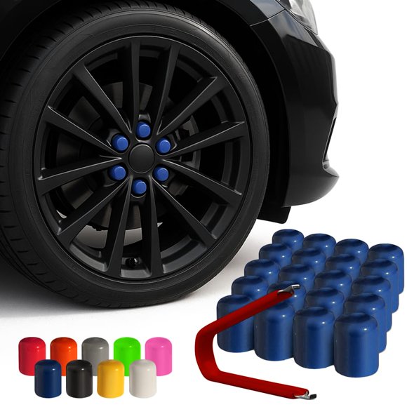 Cubierta para Tuerca de Rueda Automotivated Aftermarket 17 mm Azul (paquete de 25)