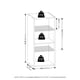 thumbnail image 4 of Librería Furinno Fulda, estrecha, 2 niveles, de Book Shelf, color blanco, 4 of 6
