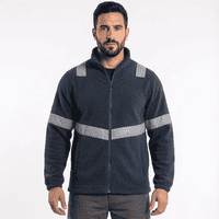 T-World - Micropolar Reflectante Hombre Térmico Alta Visibilidad Trabajo Azul