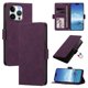 thumbnail image 1 of Funda Billetera Delgada para iPhone 15 Pro con Ranuras y Soporte Morado oscuro, 1 of 6